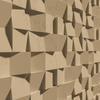Płyta betonowa na ścianę 3D PB16 600x600x40, miodowy CL03, beton architektoniczny