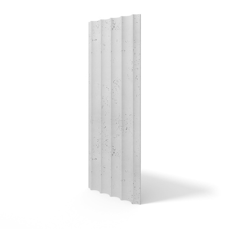 Płyta betonowa na ścianę 3D PB59 1350x500x35, jasnoszary S50, beton architektoniczny
