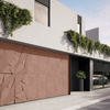 Płyta betonowa na ścianę 3D PB05B 1200x600x48, brudny róż CL07, wzór B, beton architektoniczny