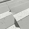 Płyta betonowa na ścianę 3D PB69 5x22,6x2, zgaszona biel B0, beton architektoniczny