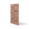 Płyta betonowa na ścianę 3D PB09 1200x600x45, brudny róż CL07, beton architektoniczny
