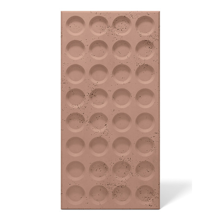Płyta betonowa na ścianę 3D PB28 1200x600x30, brudny róż CL07, beton architektoniczny