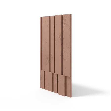 Płyta betonowa na ścianę 3D PB13 1200x600x40, brudny róż CL07, beton architektoniczny