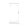 Płyta betonowa na ścianę 3D PB30 1200x600x20, jasny błękit CL06, beton architektoniczny