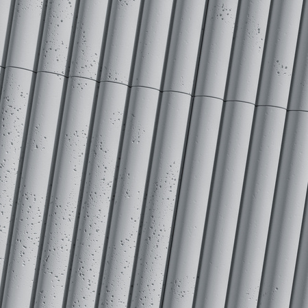 Płyta betonowa na ścianę 3D PB57 1350x460x30, szary S96, beton architektoniczny