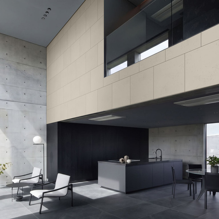 Płyta betonowa na ścianę 2D PA03 600x600x10, kość słoniowa KS, beton architektoniczny