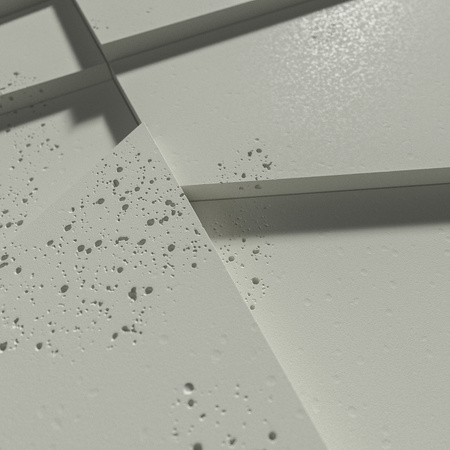Płyta betonowa na ścianę 3D PB09 1200x600x45, pistacjowy CL08, beton architektoniczny