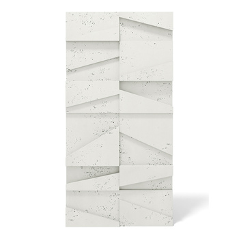 Płyta betonowa na ścianę 3D PB09 1200x600x45, zgaszona biel B0, beton architektoniczny