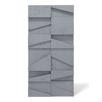 Płyta betonowa na ścianę 3D PB09 1200x600x45, antracytowy B08, beton architektoniczny