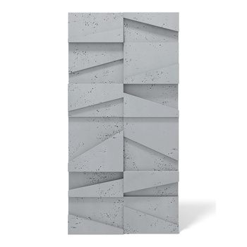Płyta betonowa na ścianę 3D PB09 1200x600x45, szary S96, beton architektoniczny