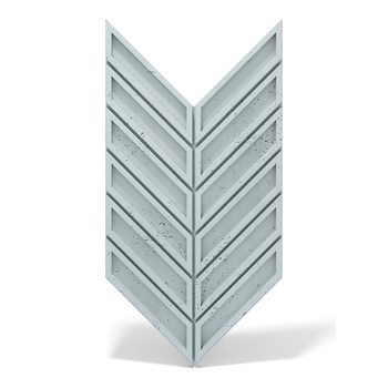 Płyta betonowa na ścianę 3D PB50 1156x600x20, jasny błękit CL06, beton architektoniczny
