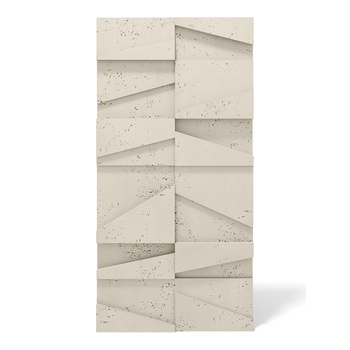 Płyta betonowa na ścianę 3D PB09 1200x600x45, kość słoniowa KS, beton architektoniczny