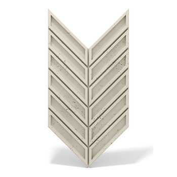 Płyta betonowa na ścianę 3D PB50 1156x600x20, kość słoniowa KS, beton architektoniczny