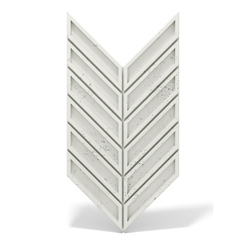 Płyta betonowa na ścianę 3D PB50 1156x600x20, zgaszona biel B0, beton architektoniczny