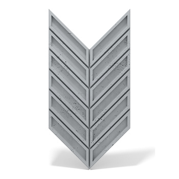 Płyta betonowa na ścianę 3D PB50 1156x600x20, szary S96, beton architektoniczny