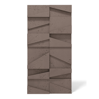 Płyta betonowa na ścianę 3D PB09 1200x600x45, czekoladowy CL02, beton architektoniczny
