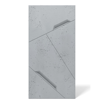 Płyta betonowa na ścianę 3D PB18 1200x600x38, szary S96, beton architektoniczny