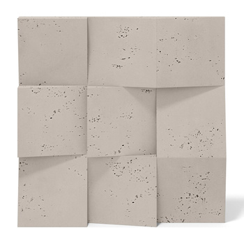 Płyta betonowa na ścianę 3D PB15 600x600x40, kaszmirowy CL04, beton architektoniczny