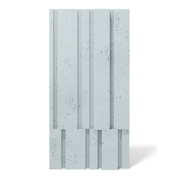 Płyta betonowa na ścianę 3D PB13 1200x600x40, jasny błękit CL06, beton architektoniczny