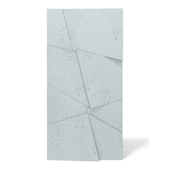 Płyta betonowa na ścianę 3D PB05B 1200x600x48, jasny błękit CL06, wzór B, beton architektoniczny