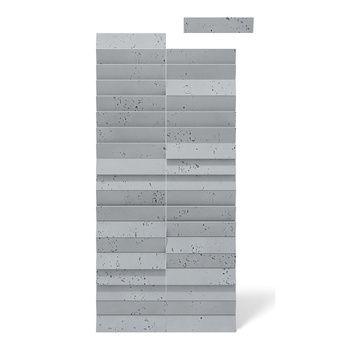 Płyta betonowa na ścianę 3D PB69 5x22,6x2, szary S96, beton architektoniczny