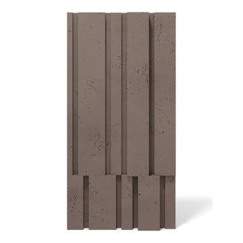 Płyta betonowa na ścianę 3D PB13 1200x600x40, czekoladowy CL02, beton architektoniczny