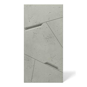 Płyta betonowa na ścianę 3D PB18B 1200x600x38, zgaszona zieleń CL09; wzór B, beton architektoniczny