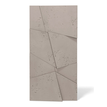 Płyta betonowa na ścianę 3D PB05B 1200x600x48, szarobeżowy CL05, wzór B, beton architektoniczny