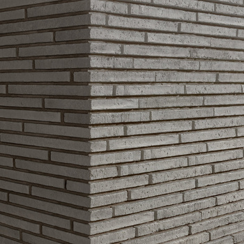 Narożnik do cegły betonowej long Puro Nube chłodny szary 250/100x40x20