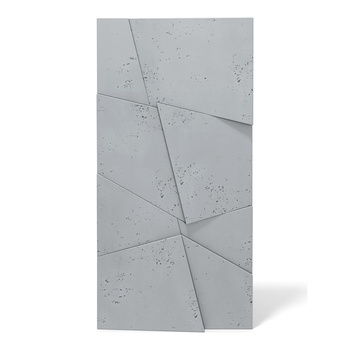 Płyta betonowa na ścianę 3D PB05B 1200x600x48, szary S96, wzór B, beton architektoniczny
