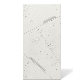 Płyta betonowa na ścianę 3D PB18 1200x600x38, biały B0, beton architektoniczny