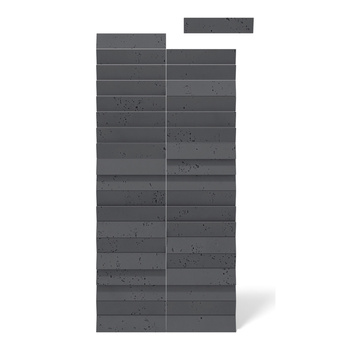 Płyta betonowa na ścianę 3D PB69 5x22,6x2,czarny B15, beton architektoniczny