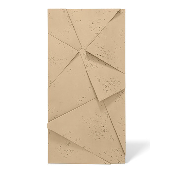 Płyta betonowa na ścianę 3D PB05C 1200x600x48, miodowy CL03, wzór C, beton architektoniczny
