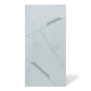 Płyta betonowa na ścianę 3D PB18 1200x600x38, jasny błękit CL06, beton architektoniczny