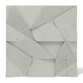 Płyta betonowa na ścianę 3D PB06 600x600x42, pistacjowy CL08, beton architektoniczny