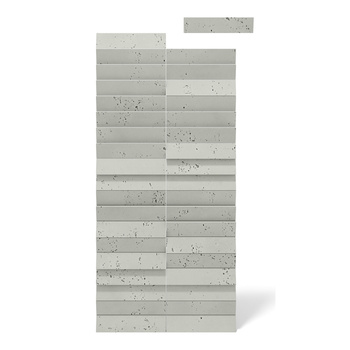 Płyta betonowa na ścianę 3D PB69 5x22,6x2, pistacjowy CL08, beton architektoniczny