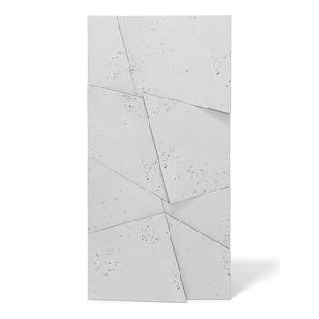 Płyta betonowa na ścianę 3D PB05B 1200x600x48, jasnoszary S50, wzór B, beton architektoniczny
