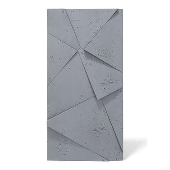 Płyta betonowa na ścianę 3D PB05C 1200x600x48, antracytowy B08, wzór C, beton architektoniczny