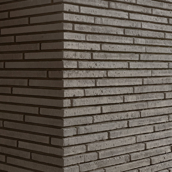 Narożnik do cegły betonowej long Puro Alma popielaty 250/100x40x20