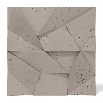 Płyta betonowa na ścianę 3D PB06 600x600x42, szarobeżowy CL05, beton architektoniczny