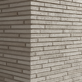 Narożnik do cegły betonowej long Puro Duna jasnoszary 250/100x40x20