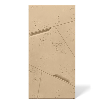 Płyta betonowa na ścianę 3D PB18B 1200x600x38, miodowy CL03; wzór B, beton architektoniczny