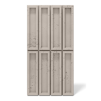 Płyta betonowa na ścianę 3D PB51 800x410x20, kaszmirowy CL04, beton architektoniczny