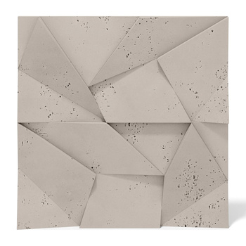 Płyta betonowa na ścianę 3D PB06 600x600x42, kaszmirowy CL04, beton architektoniczny