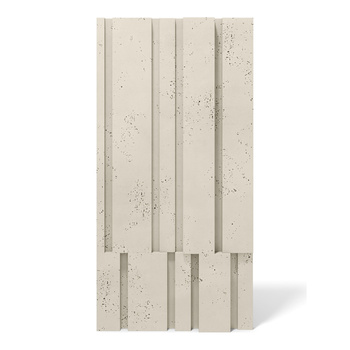 Płyta betonowa na ścianę 3D PB13 1200x600x40, kość słoniowa KS, beton architektoniczny