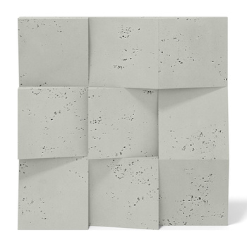 Płyta betonowa na ścianę 3D PB15 600x600x40, pistacjowy CL08, beton architektoniczny