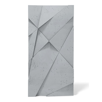 Płyta betonowa na ścianę 3D PB05A 1200x600x48, szary S96, wzór A, beton architektoniczny