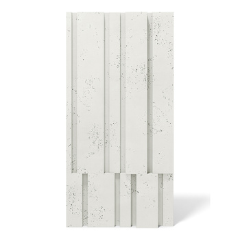 Płyta betonowa na ścianę 3D PB13 1200x600x40, zgaszona biel B0, beton architektoniczny