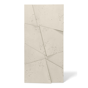 Płyta betonowa na ścianę 3D PB05B 1200x600x48, kość słoniowa KS, wzór B, beton architektoniczny