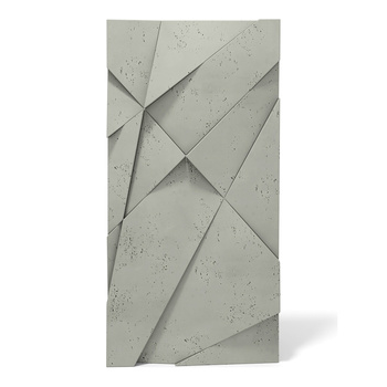 Płyta betonowa na ścianę 3D PB05A 1200x600x48, zgaszona zieleń CL09, wzór A, beton architektoniczny